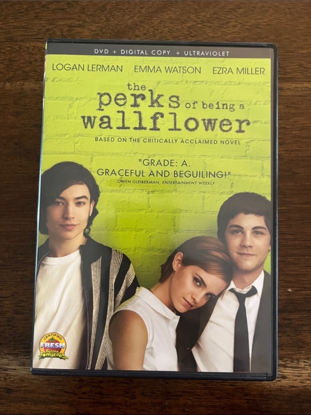The Perks of Being a Wallflower DVD - Lime Green Cover